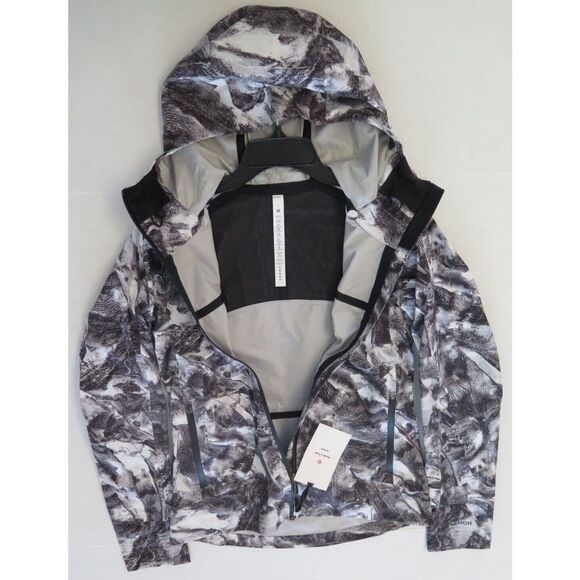 Lululemon Women's Sz 4 Black/White Take Flight Break a Trail Jacket $268 - Rare - Picture 11 of 15